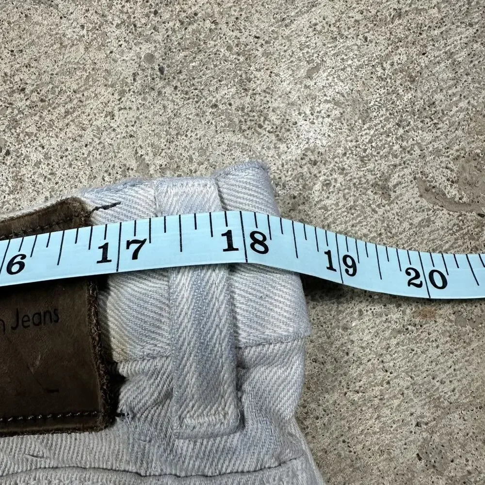 VTG Made in USA White Denim Calvin Klein Jeans Size 38x32